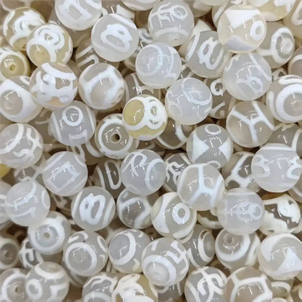 White Jade Agate Beads-ToShay.org
