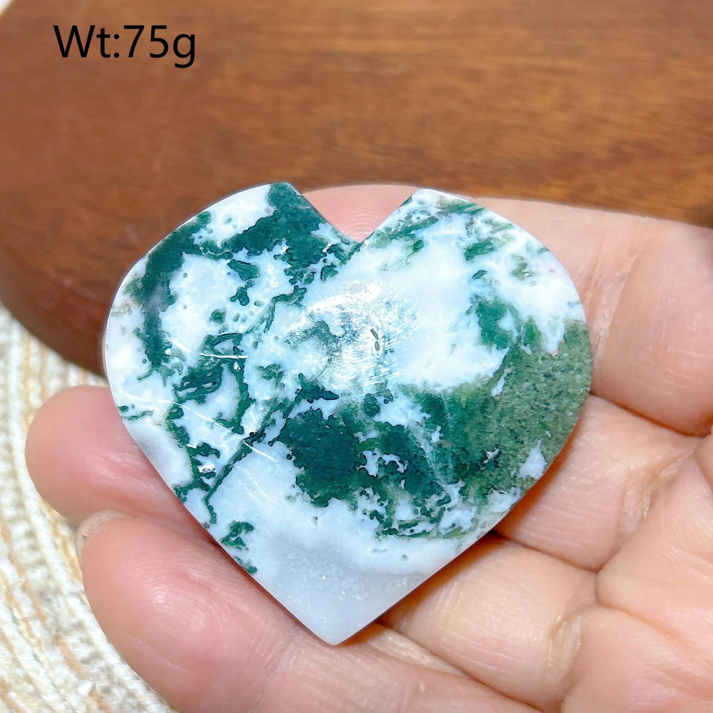 Green Moss Agate Heart-ToShay.org