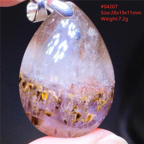 Gold Rutilated Pendant-ToShay.org