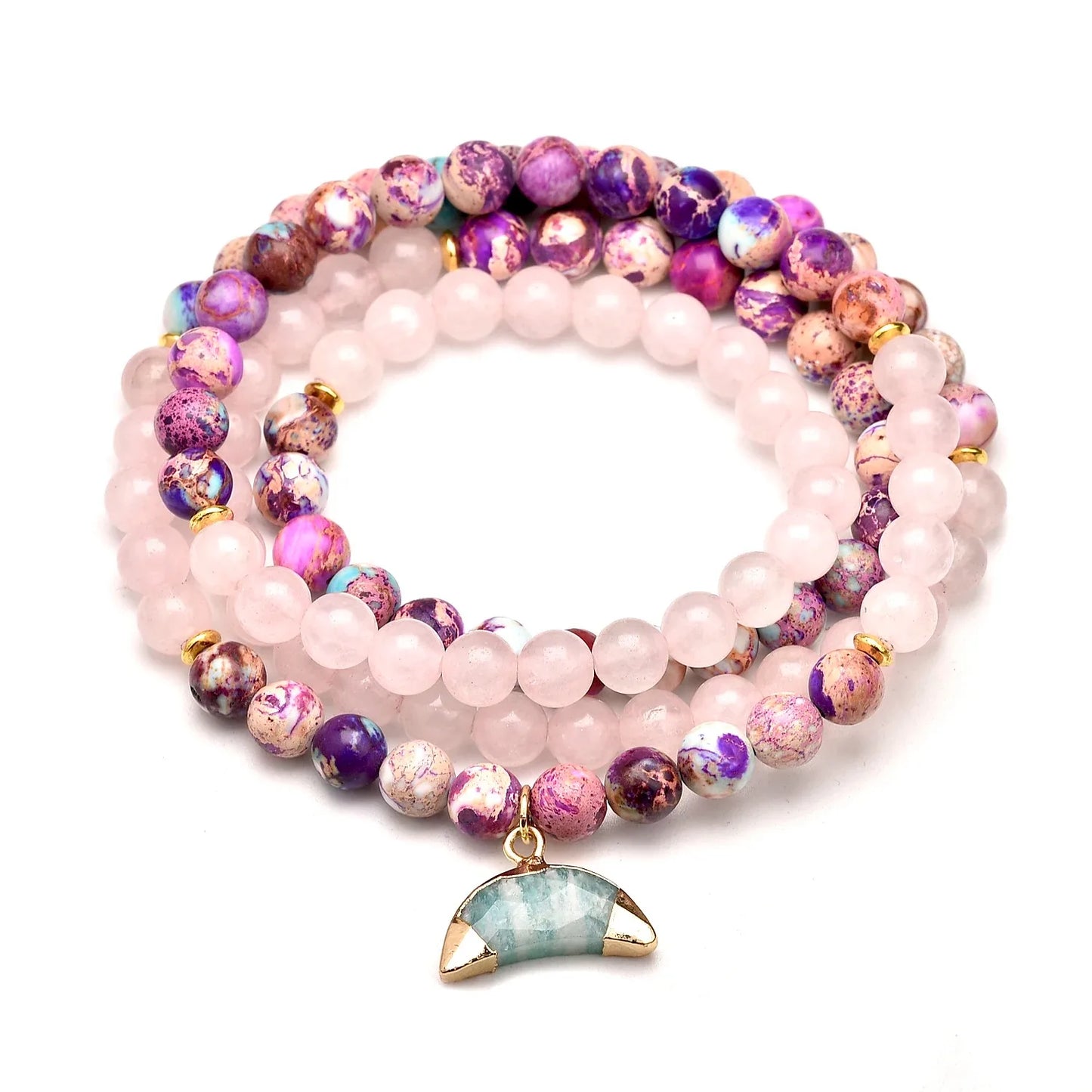 Mixed Crystal Mala Bracelets-ToShay.org