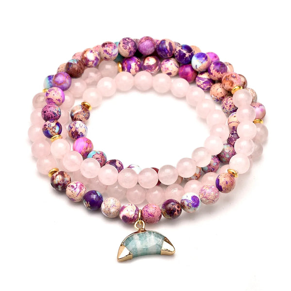 Mixed Crystal Mala Bracelets-ToShay.org