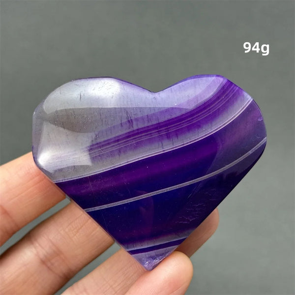 Purple Agate Heart-ToShay.org