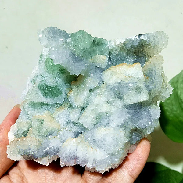 Green Sugar Fluorite Crystal-ToShay.org