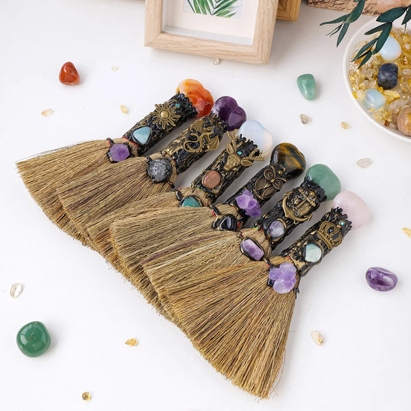 Mixed Crystal Heart Broom-ToShay.org