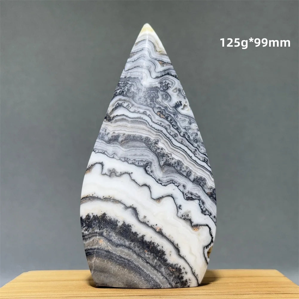 Grey Striped Agate Torch-ToShay.org