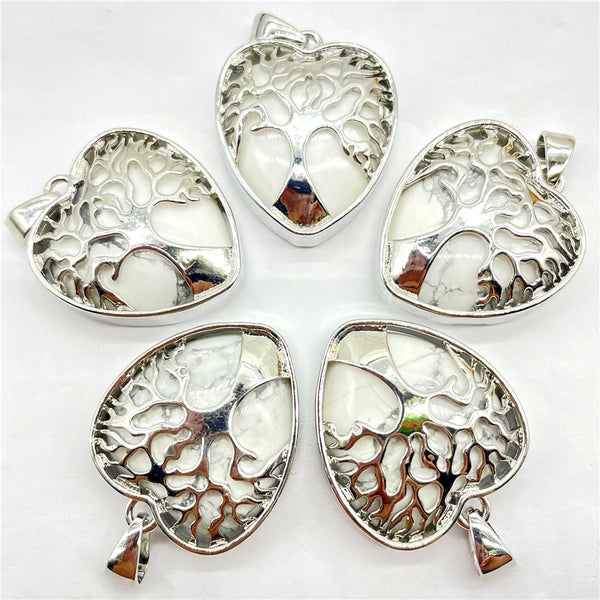 Mixed Crystal Quartz Tree Pendants-ToShay.org