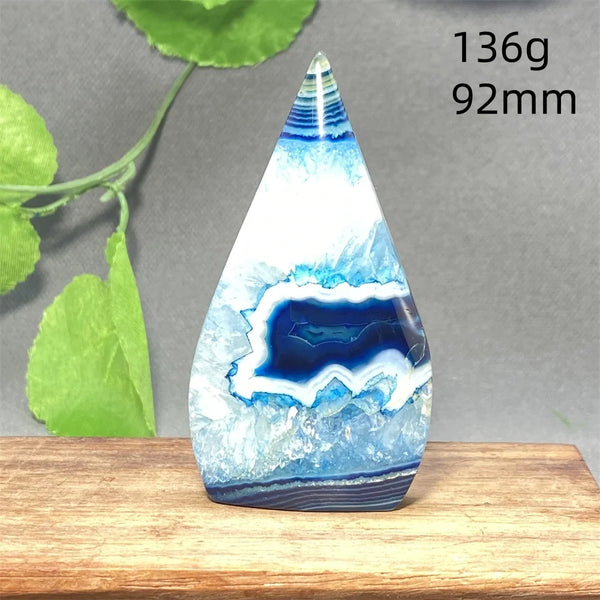 Blue Striped Agate Torch-ToShay.org