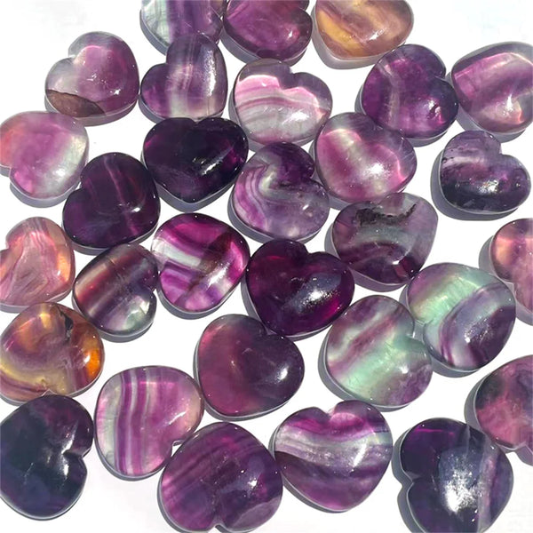 Rainbow Fluorite Hearts-ToShay.org