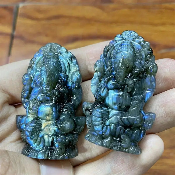 Blue Labradorite Ganesha-ToShay.org