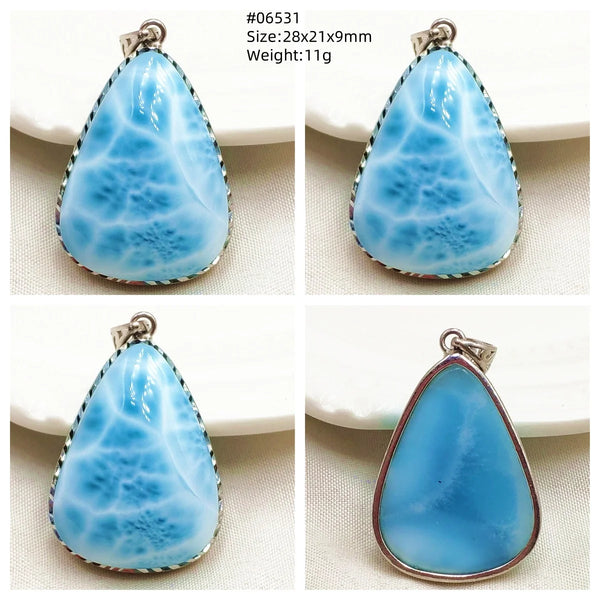 Blue Larimar Pendant-ToShay.org