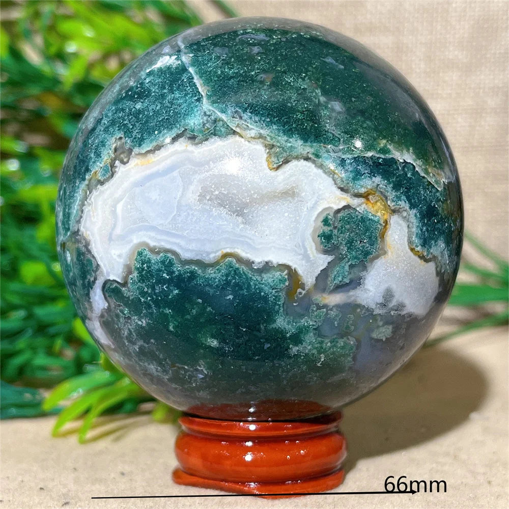 Green Moss Agate Ball-ToShay.org