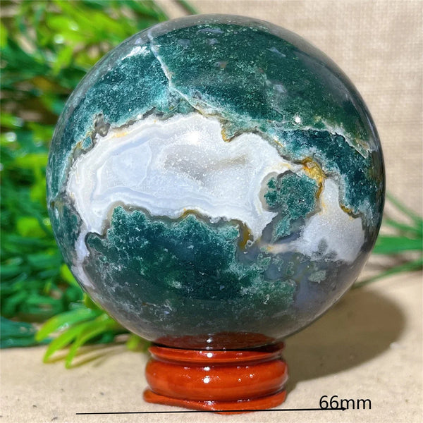 Green Moss Agate Ball-ToShay.org
