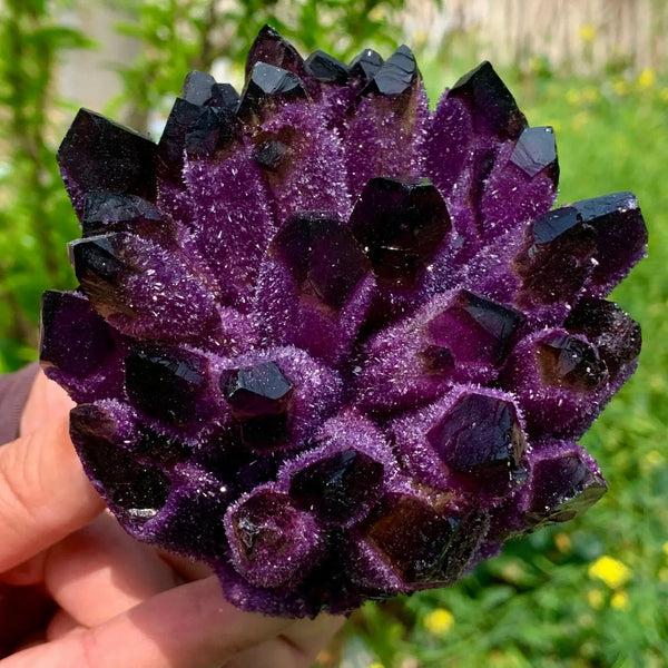 Violet Ghost Phantom Quartz Cluster-ToShay.org
