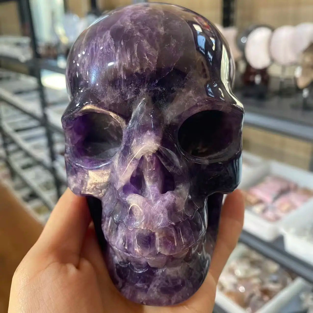 Purple Amethyst Skull-ToShay.org