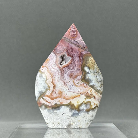 Red Lace Agate Torch-ToShay.org