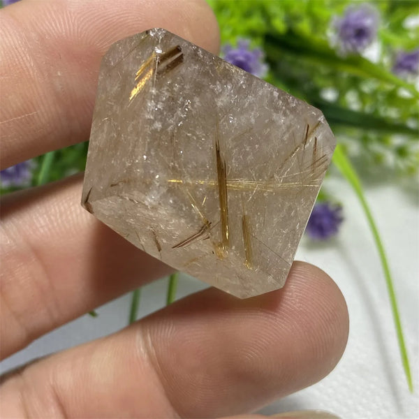 Gold Rutilated Quartz Rock-ToShay.org