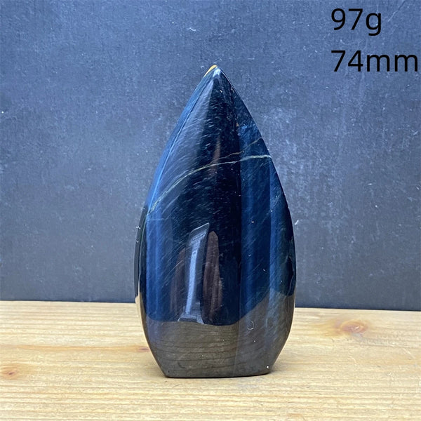 Blue Tiger Eye Stone Flame-ToShay.org