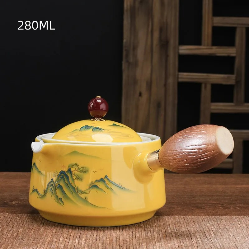 Glazed Ceramic Rotation Tea Maker-ToShay.org