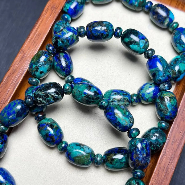 Blue Malachite Azurite Bracelet-ToShay.org