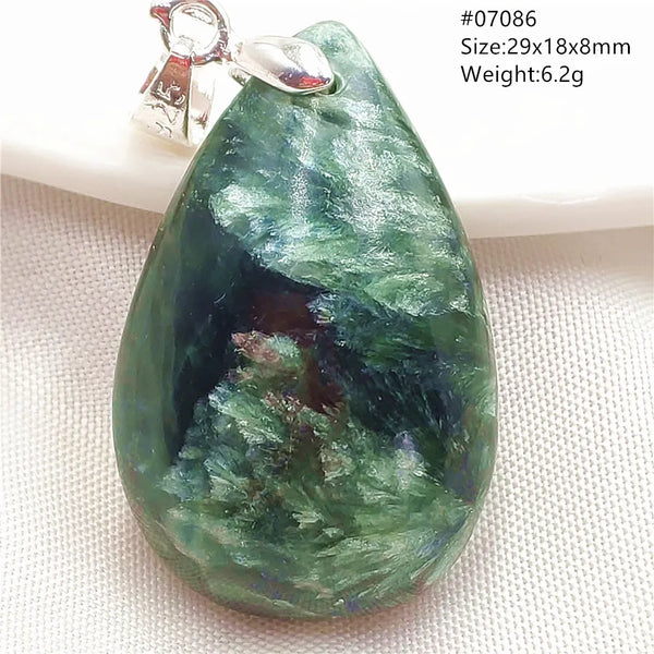 Green Seraphinite Pendant-ToShay.org