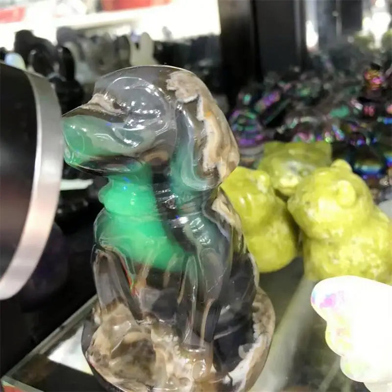 Grey Volcanic Agate Dog-ToShay.org