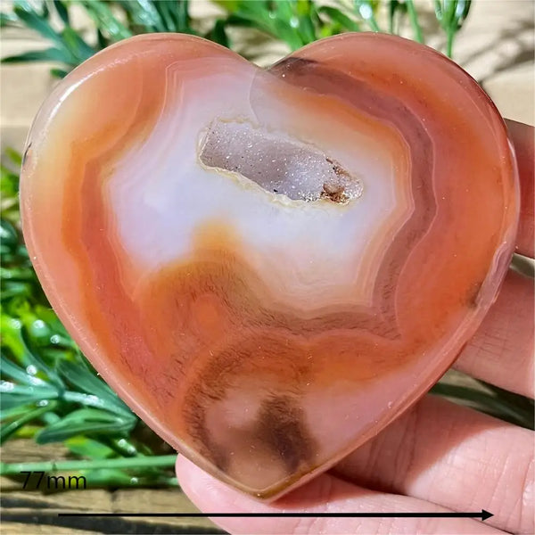 Yellow Agate Druzy Heart-ToShay.org