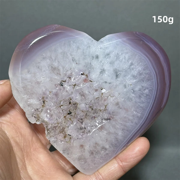 Purple Agate Heart-ToShay.org