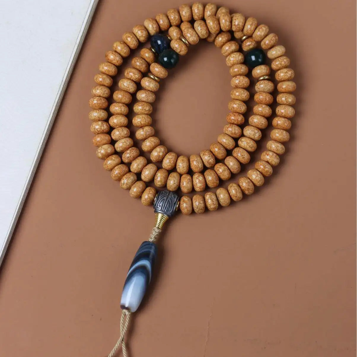 Brown Bodhi Prayer Beads-ToShay.org