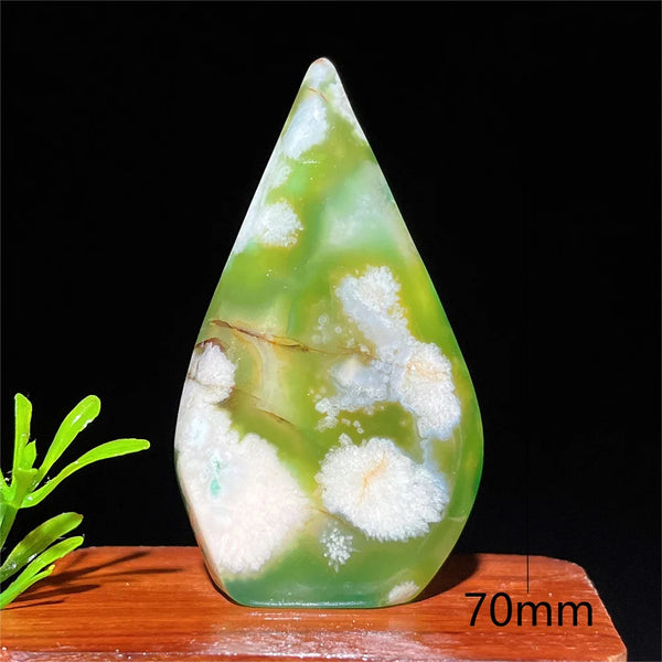 Green Flower Agate Flame-ToShay.org
