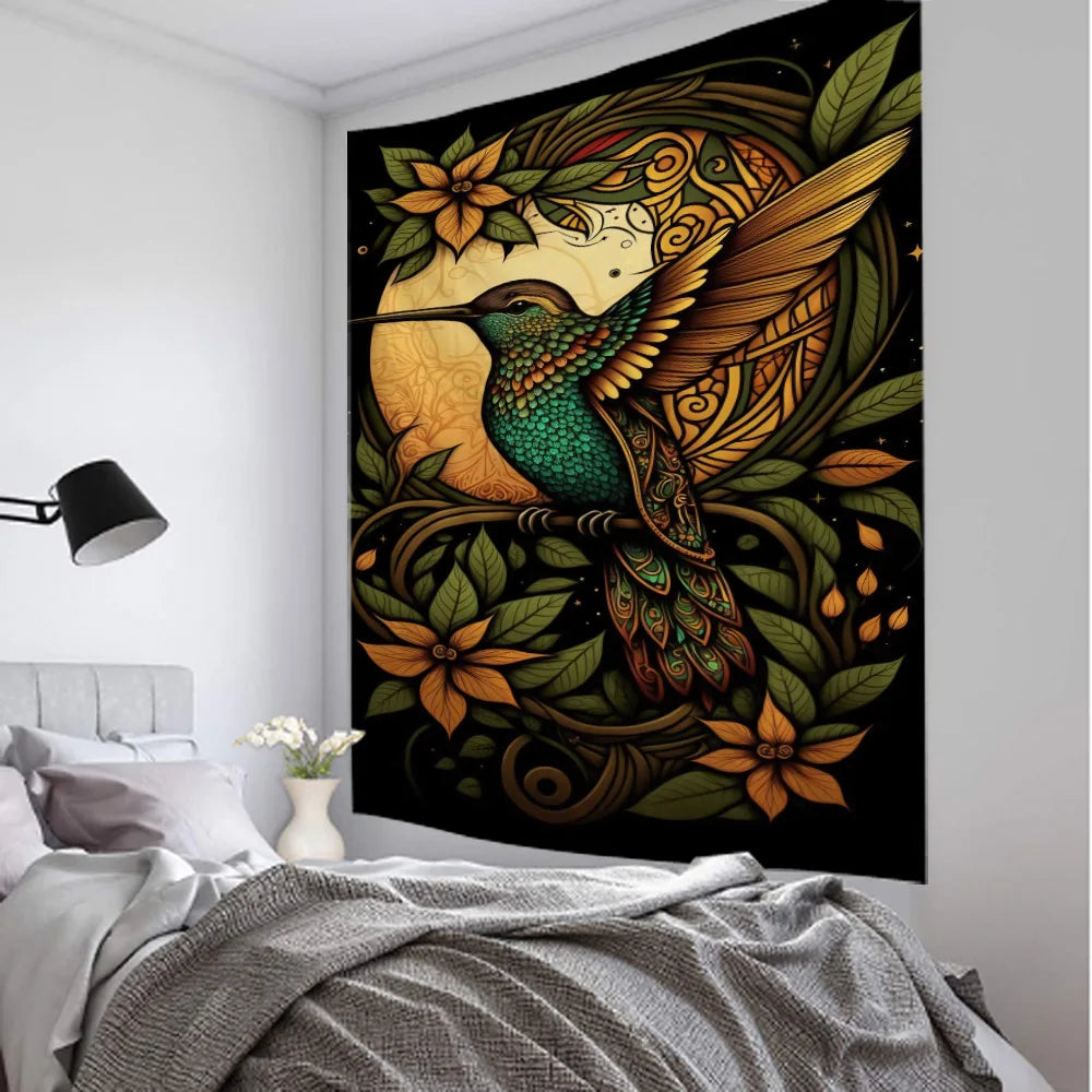 Humming Bird Art Tapestry-ToShay.org