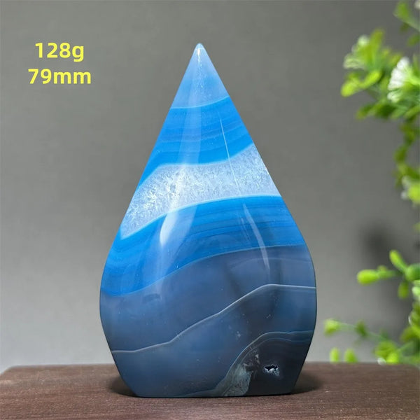 Blue Agate Torch-ToShay.org