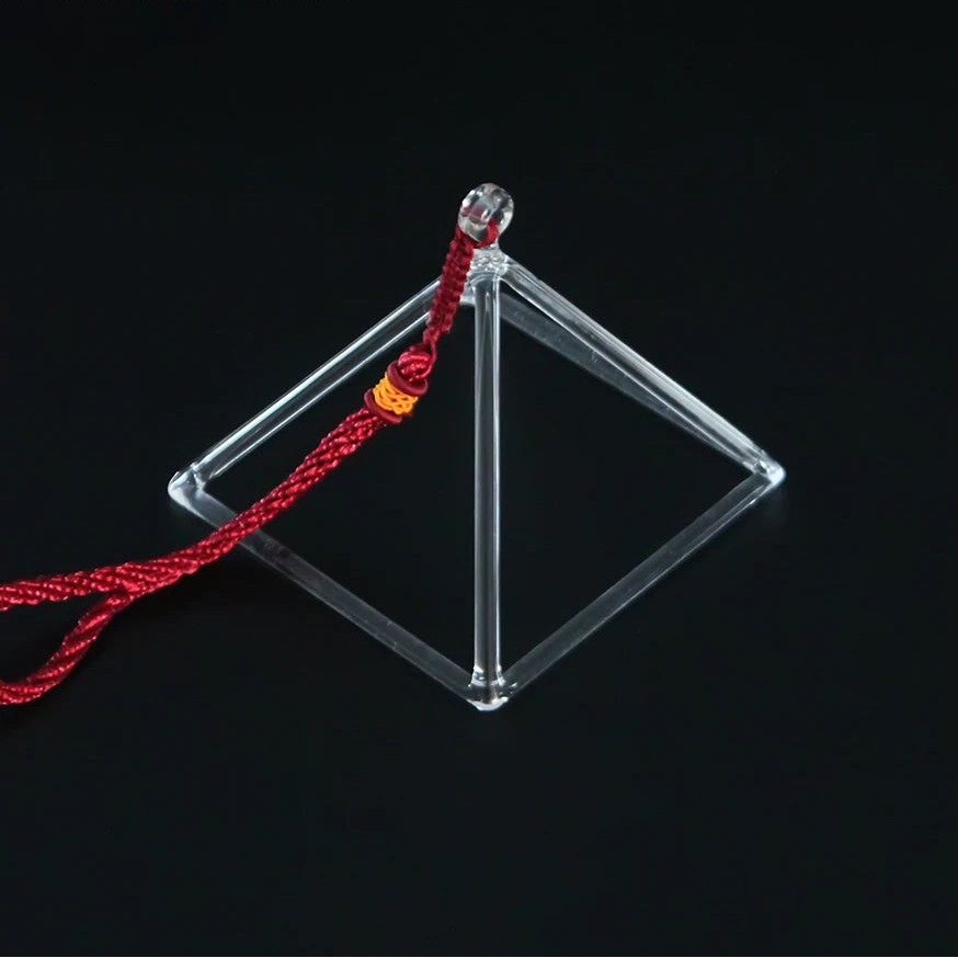 Clear Crystal Singing Pyramid-ToShay.org