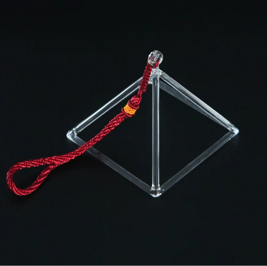 Clear Crystal Singing Pyramid-ToShay.org