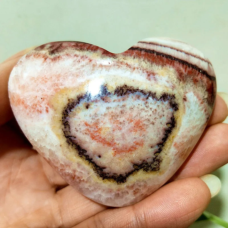 Red Striped Agate Heart-ToShay.org
