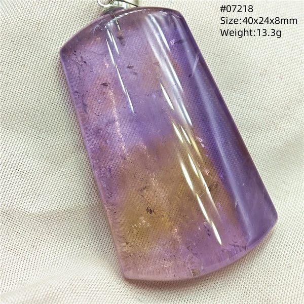 Purple Yellow Ametrine Pendant-ToShay.org