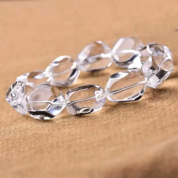 Clear Crystal Quartz Bracelet-ToShay.org
