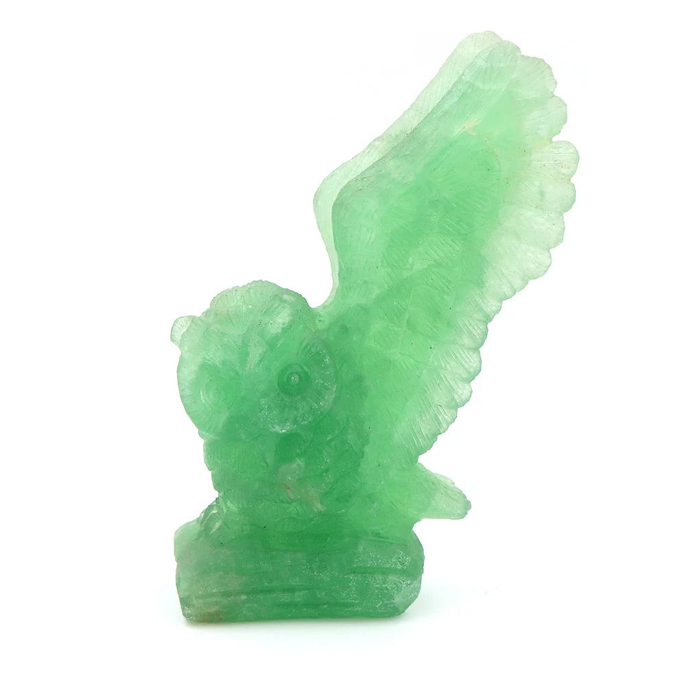 Green Fluorite Owl-ToShay.org