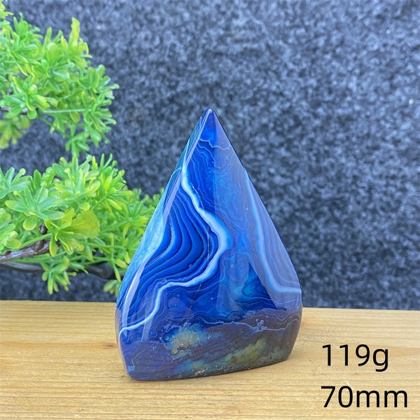 Blue Agate Torch-ToShay.org