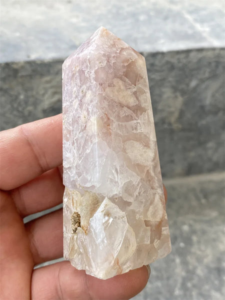 Pink Amethyst Cherry Blossom Agate-ToShay.org