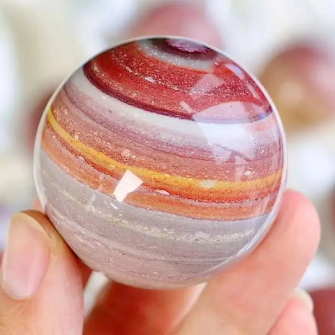 Red Rainbow Jasper Ball-ToShay.org