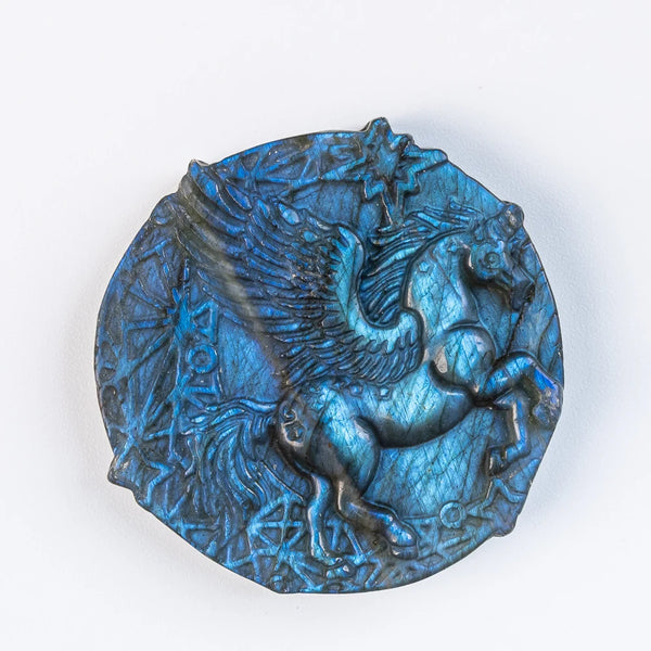 Blue Labradorite Pegasus Pendant-ToShay.org