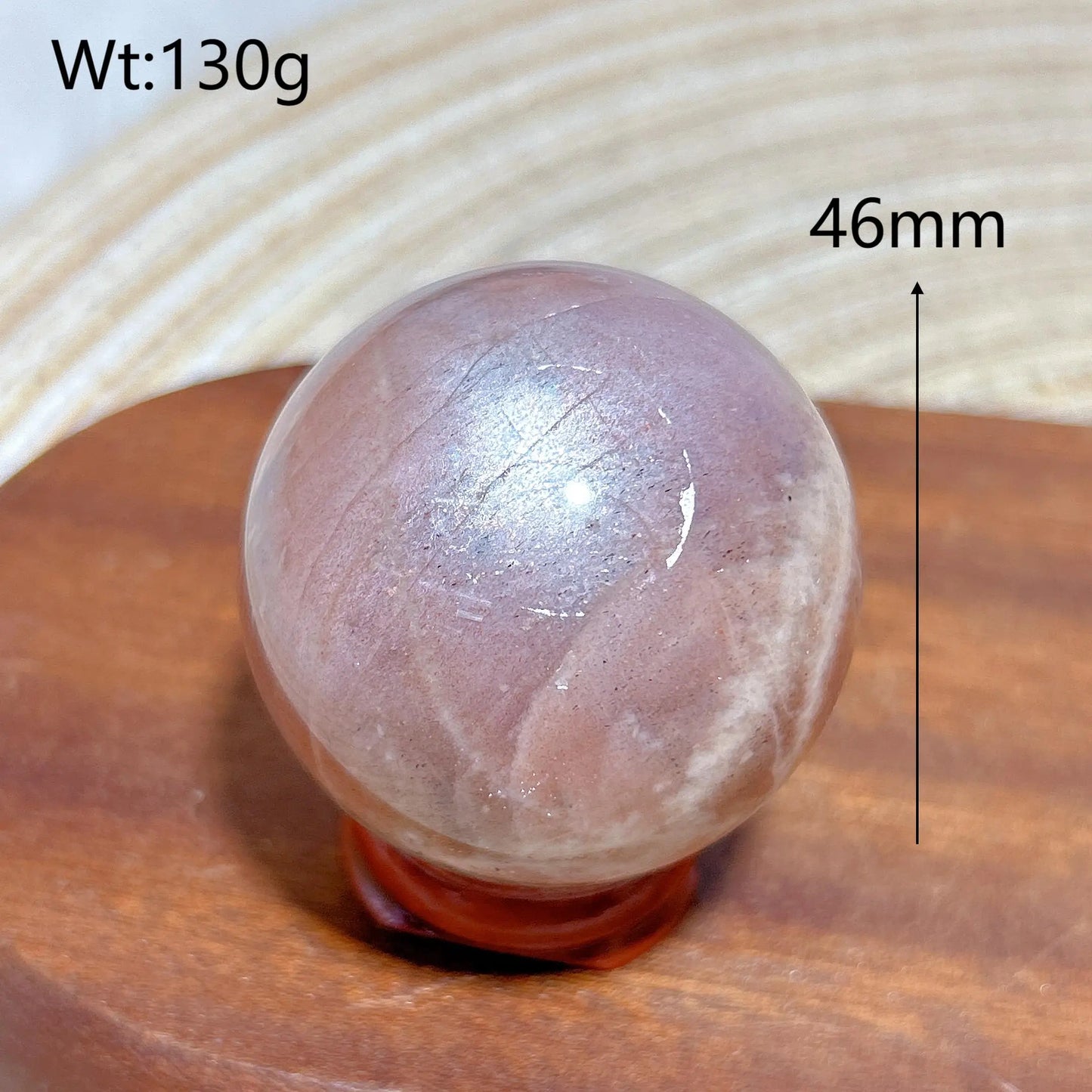 Pink Moonstone Ball-ToShay.org