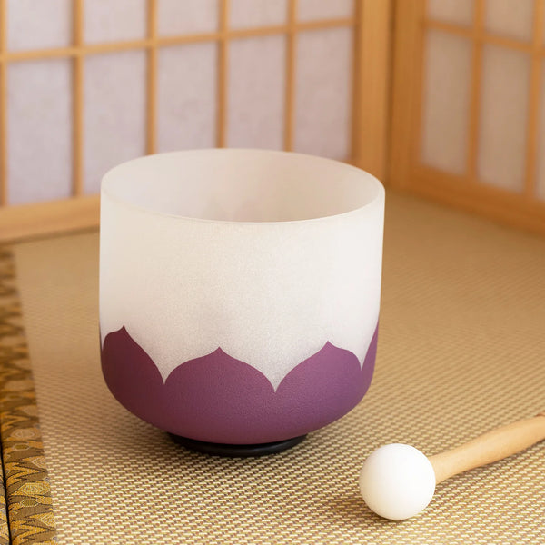Lotus Frosted Crystal Bowl-ToShay.org