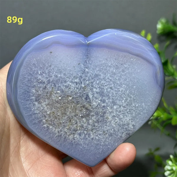 Blue Agate Geode Heart-ToShay.org