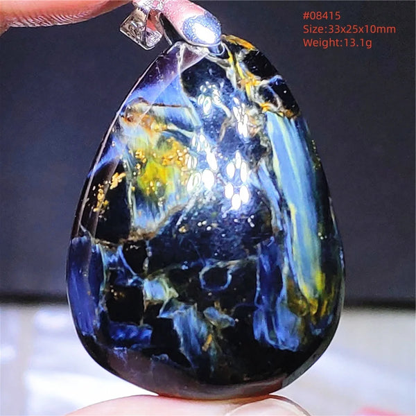 Blue Pietersite Chatoyant Pendant-ToShay.org