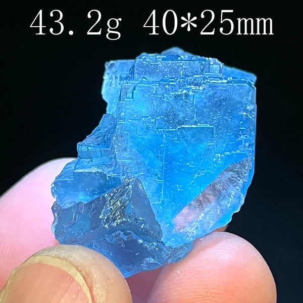 Blue Fluorite Crystal-ToShay.org