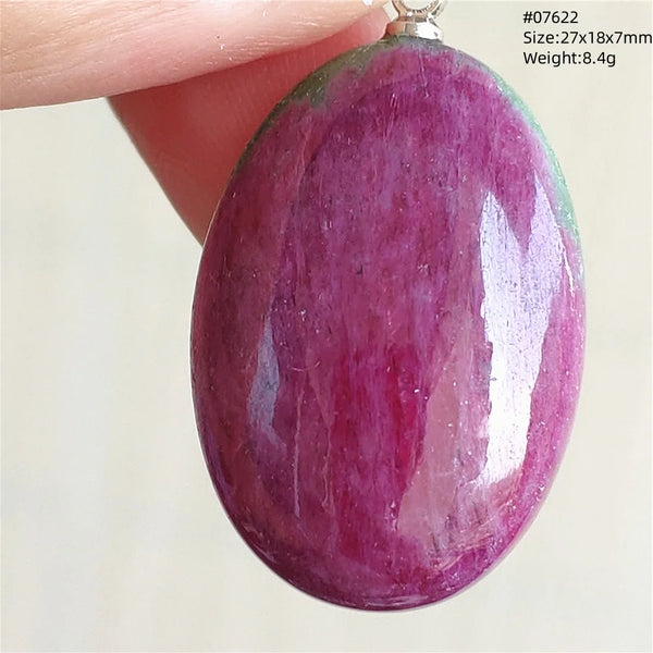 Red Ruby Zoisite Pendant-ToShay.org