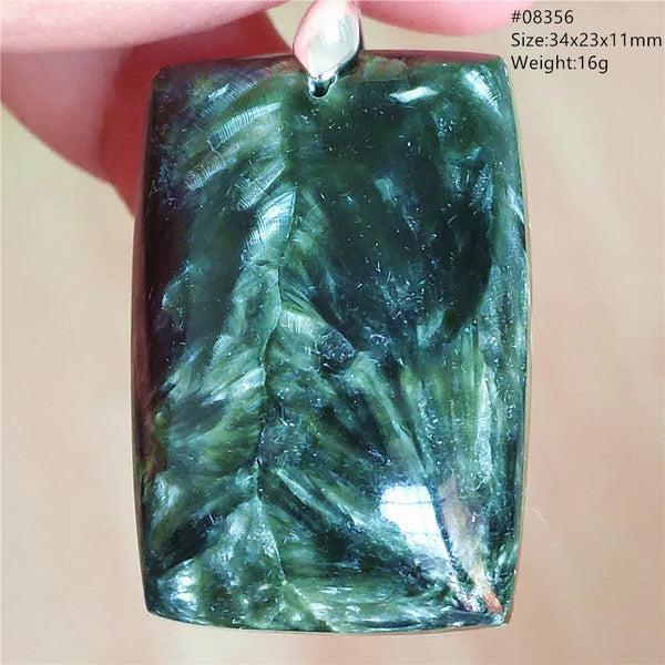 Green Seraphinite Pendant-ToShay.org