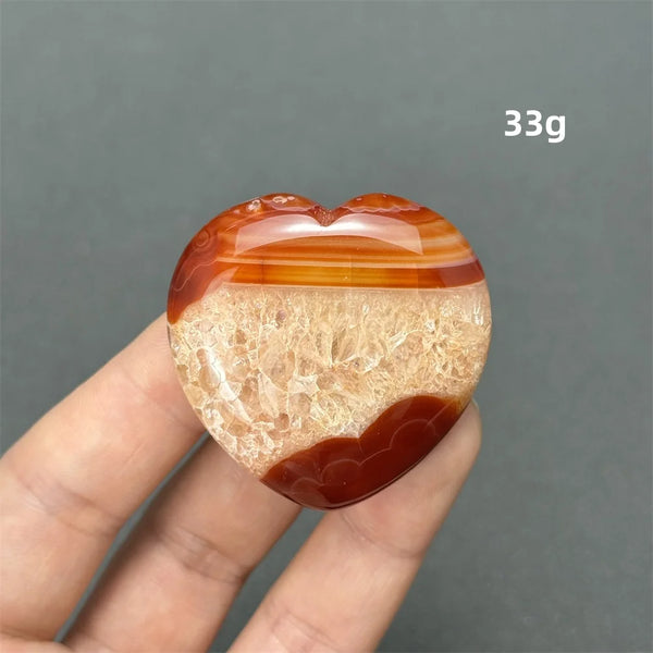 Orange Carnelian Heart-ToShay.org