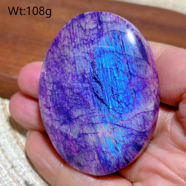 Purple Violet Rainbow Moonstone-ToShay.org
